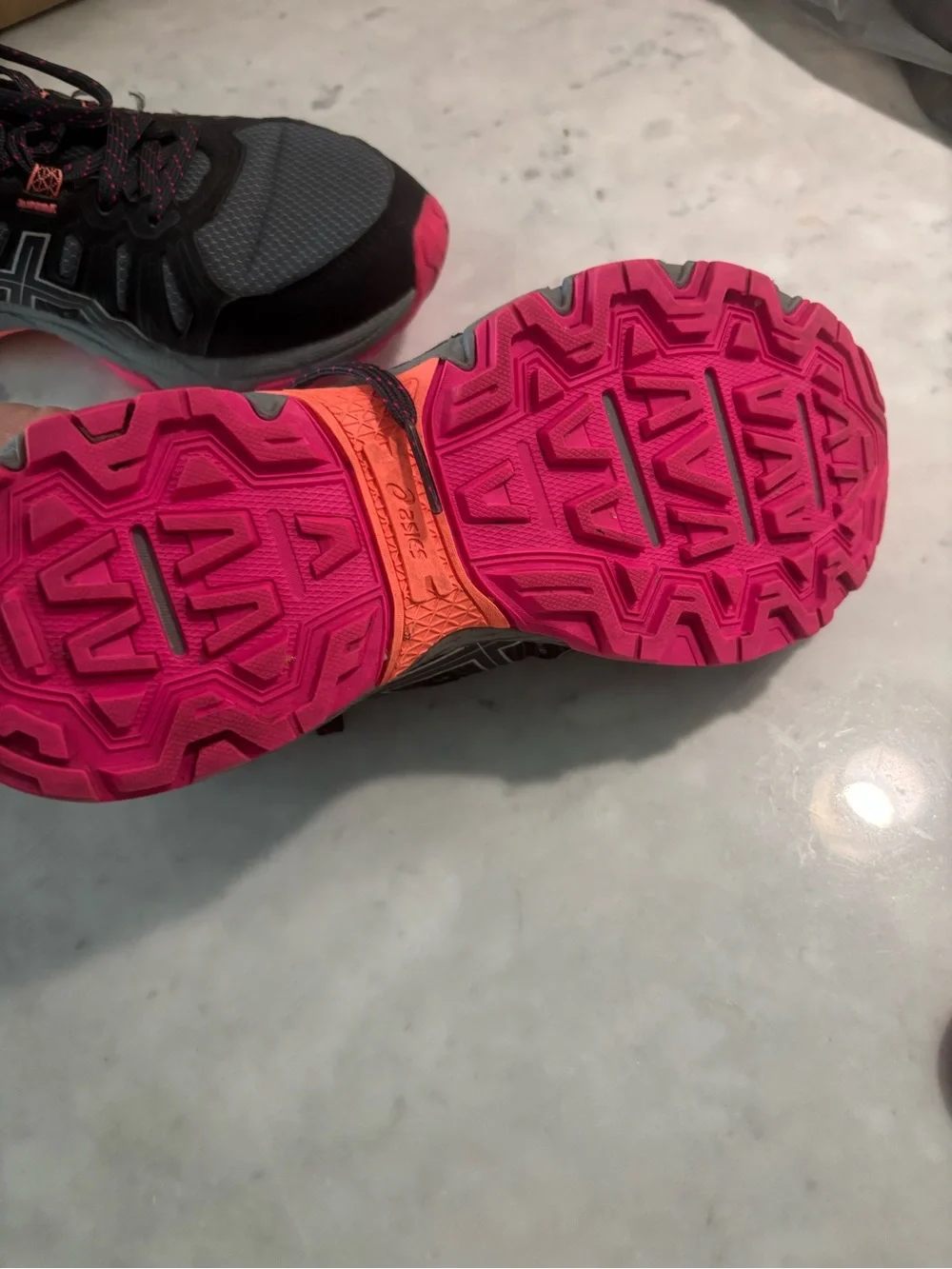 Asics Women’s Gray and Hot Pink GEL Running Sneakers